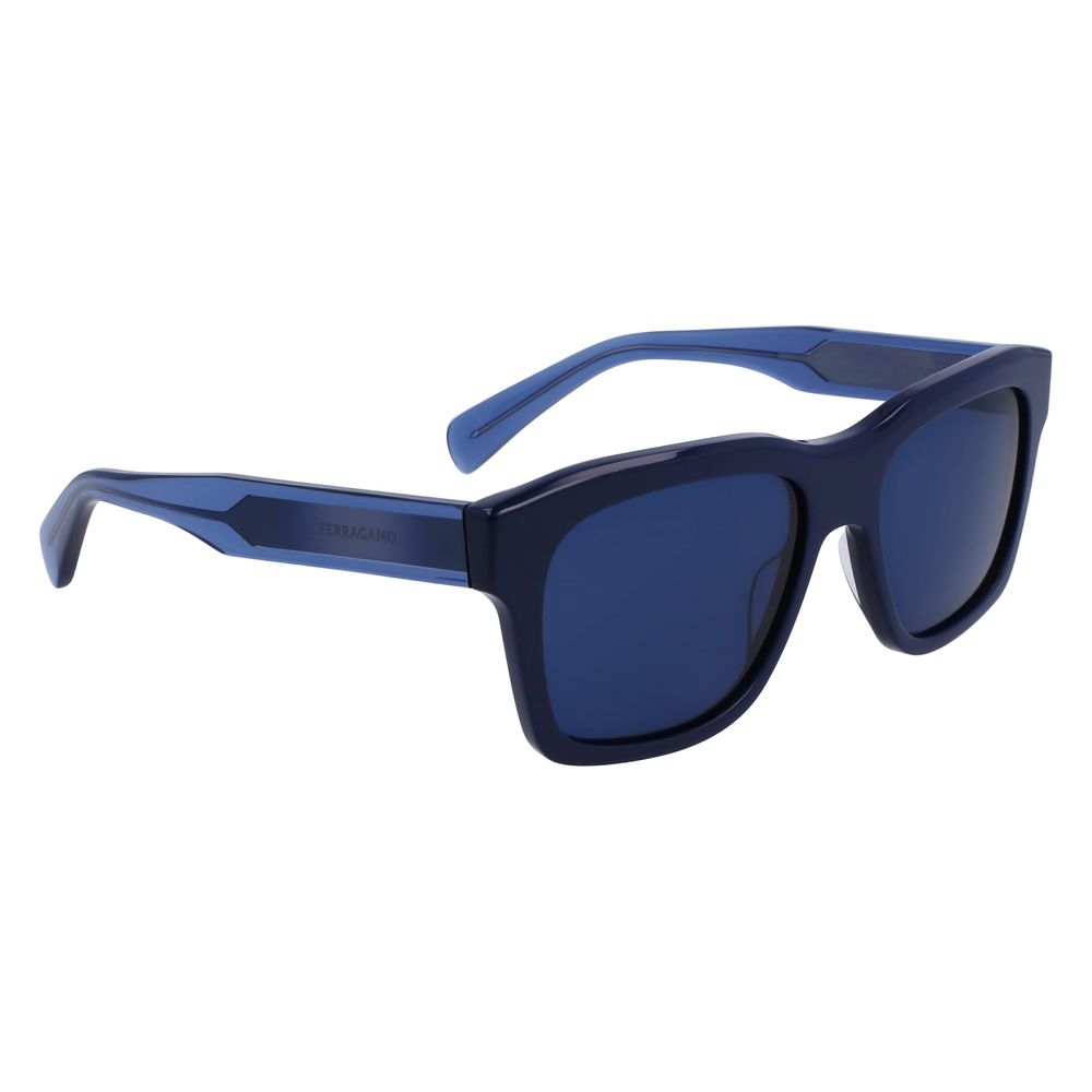 Ferragamo Blue Acetate Sunglasses - Zeiniez