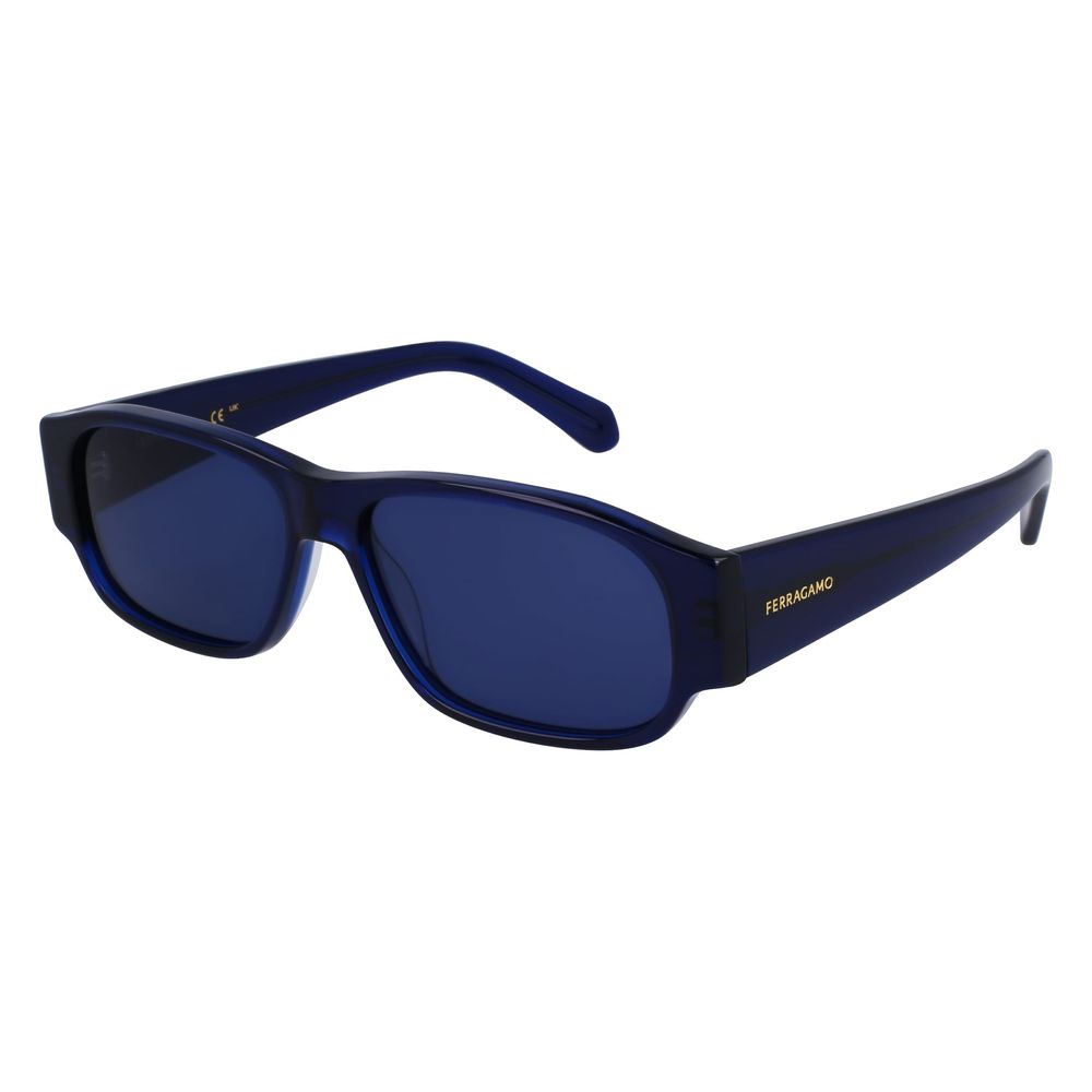 Ferragamo Blue Acetate Sunglasses - Zeiniez