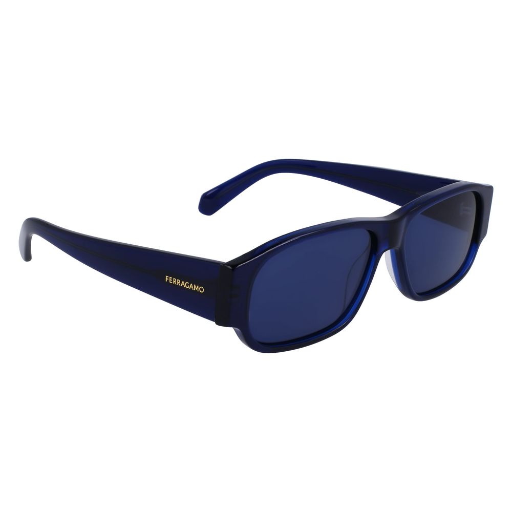 Ferragamo Blue Acetate Sunglasses - Zeiniez