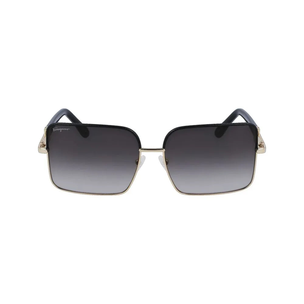 Ferragamo Gold Metal Sunglasses - Zeiniez