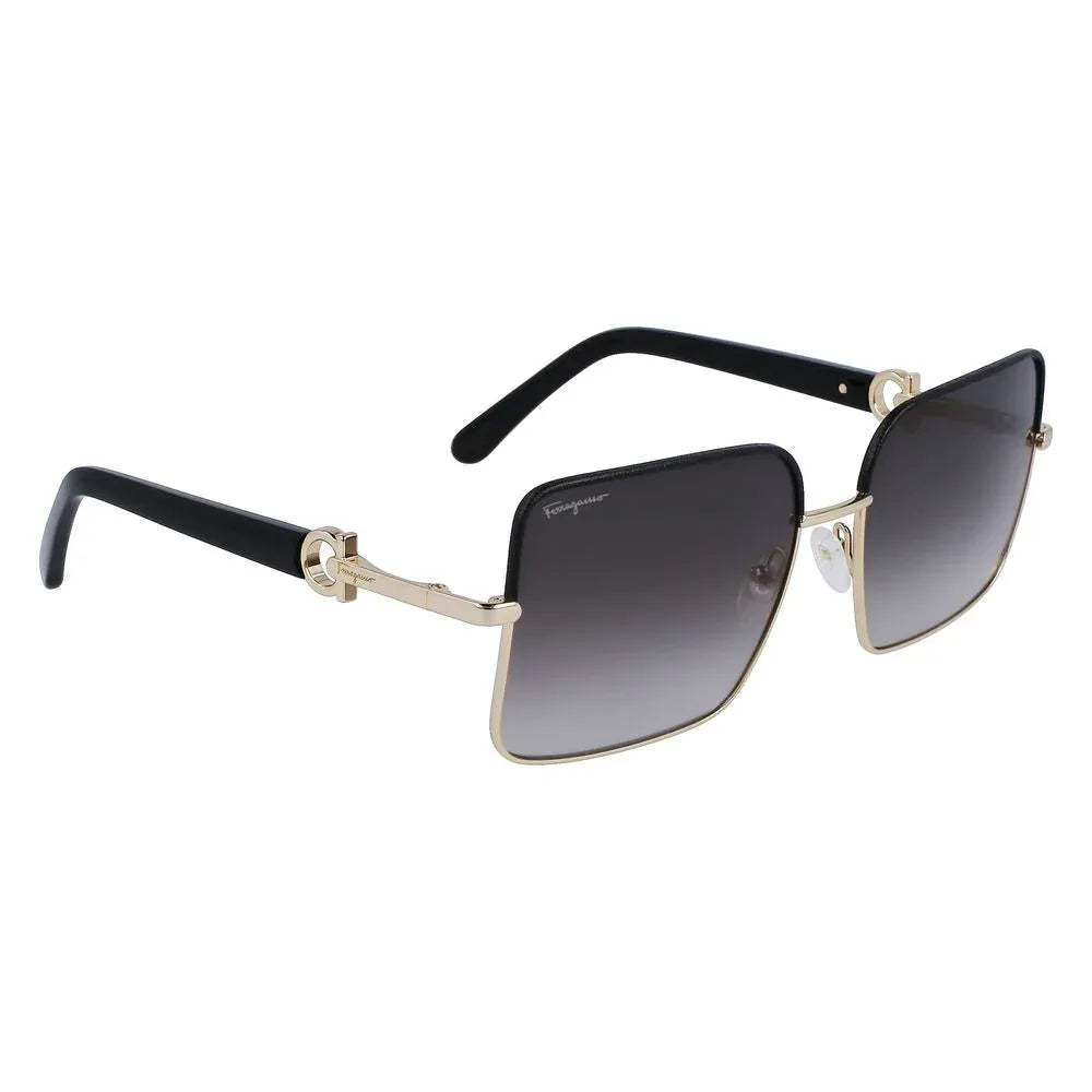 Ferragamo Gold Metal Sunglasses - Zeiniez