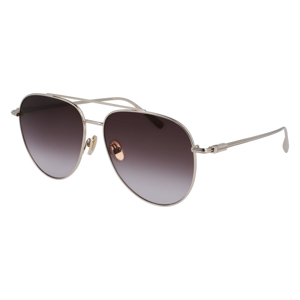 Ferragamo Gold Metal Sunglasses - Zeiniez