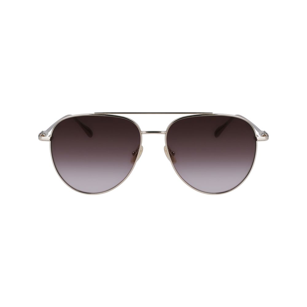 Ferragamo Gold Metal Sunglasses - Zeiniez