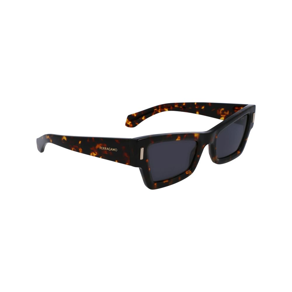 Ferragamo Brown Acetate Sunglasses