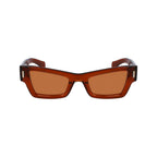 Ferragamo Brown Acetate Sunglasses