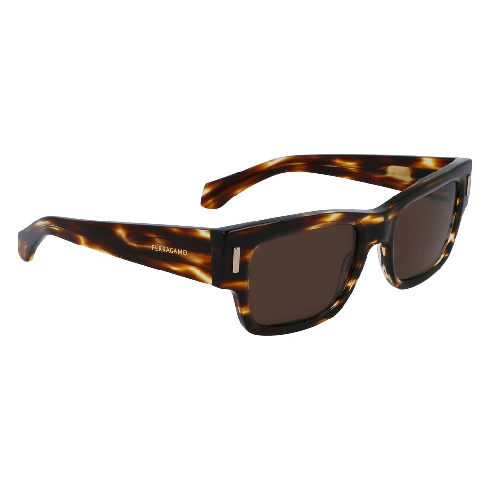 Ferragamo Brown Acetate Sunglasses - Zeiniez