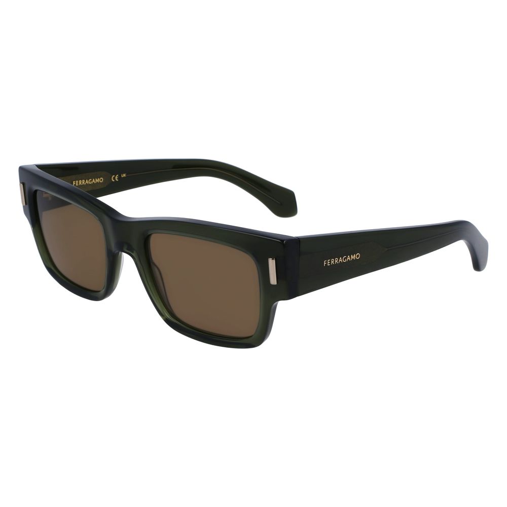 Ferragamo Brown Acetate Sunglasses - Zeiniez