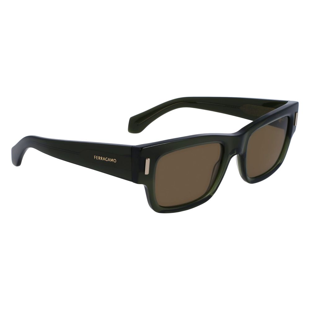 Ferragamo Brown Acetate Sunglasses - Zeiniez
