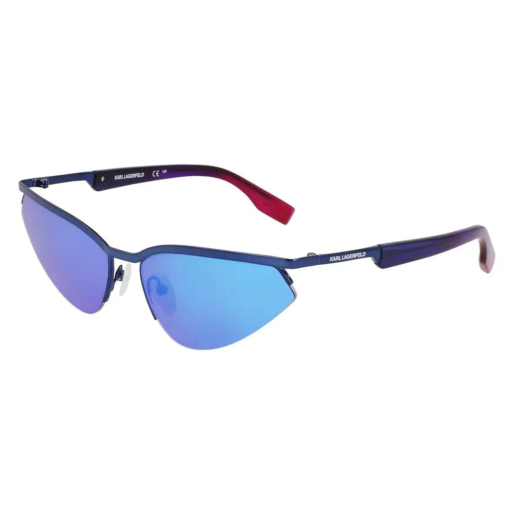 Karl Lagerfeld Blue Metal Sunglasses - Zeiniez