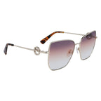 Longchamp Gold Metal Sunglasses