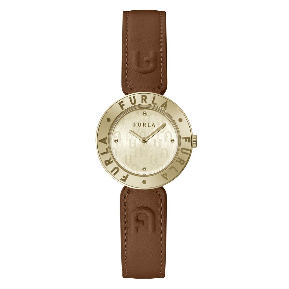 Furla Brown Leather Dress Watch - Zeiniez