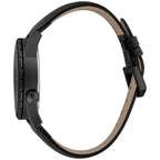 Just Cavalli Black Leather Dress Watch