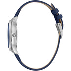 Just Cavalli Blue Leather Dress Watch