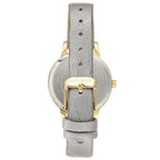 Nine West Gray Leather Dress Watch