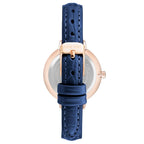 Nine West Blue Leather Dress Watch