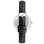 Nine West Black Leather Dress Watch