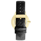 Nine West Black Leather Dress Watch
