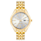Nine West Gold Metal Dress Watch