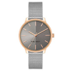 Nine West Gray Stainless Steel Bracelet Watch
