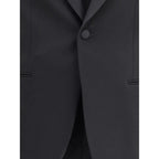 Giorgio Armani Black Fleece Wool Tuxedo - Zeiniez
