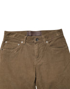 Dolce & Gabbana Brown Cotton Stretch Skinny Men Denim Jeans - Zeiniez