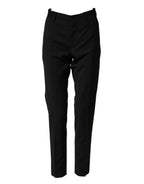 Dolce & Gabbana Black Wool Formal Dress Men Trouser Pants - Zeiniez