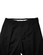 Dolce & Gabbana Black Wool Formal Dress Men Trouser Pants - Zeiniez