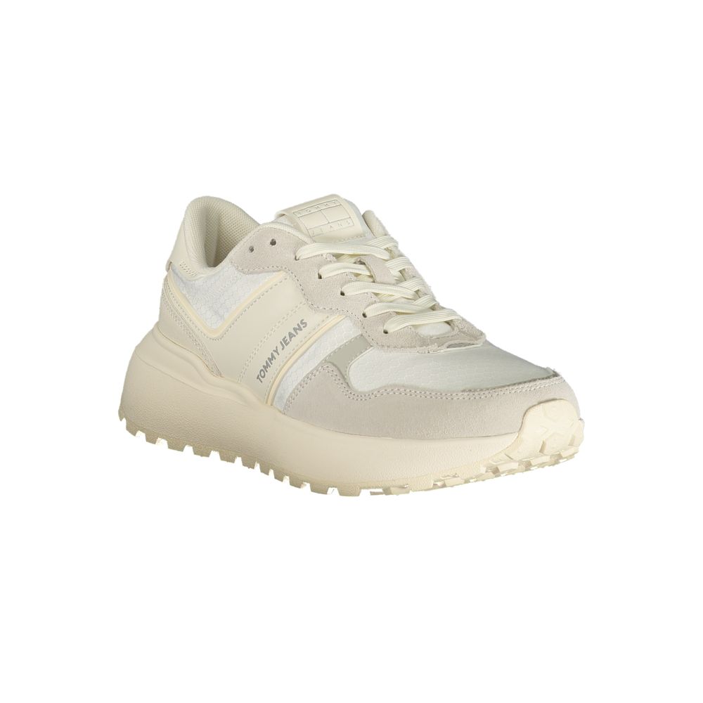 Tommy Hilfiger White Polyurethane Women Sneaker - Zeiniez