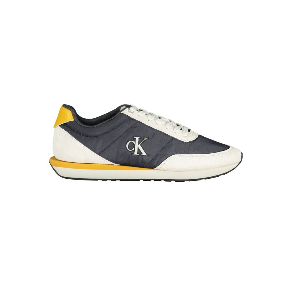 Calvin Klein Blue Recycled Polyester Men Sneaker Calvin Klein