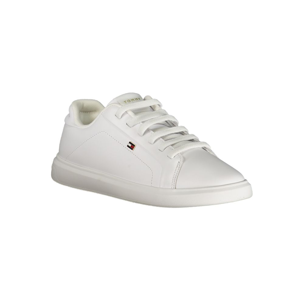 Tommy Hilfiger Bianco Polyurethane Women Sneaker Tommy Hilfiger
