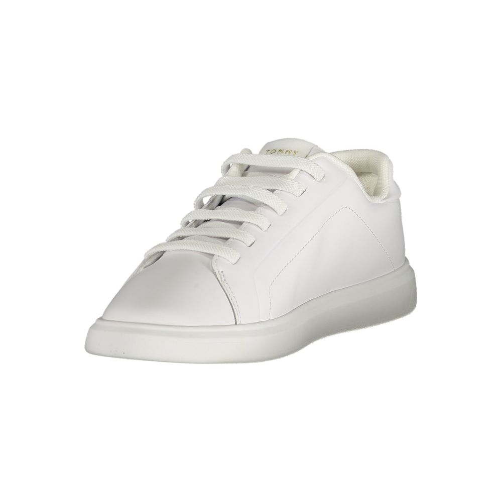 Tommy Hilfiger Bianco Polyurethane Women Sneaker Tommy Hilfiger