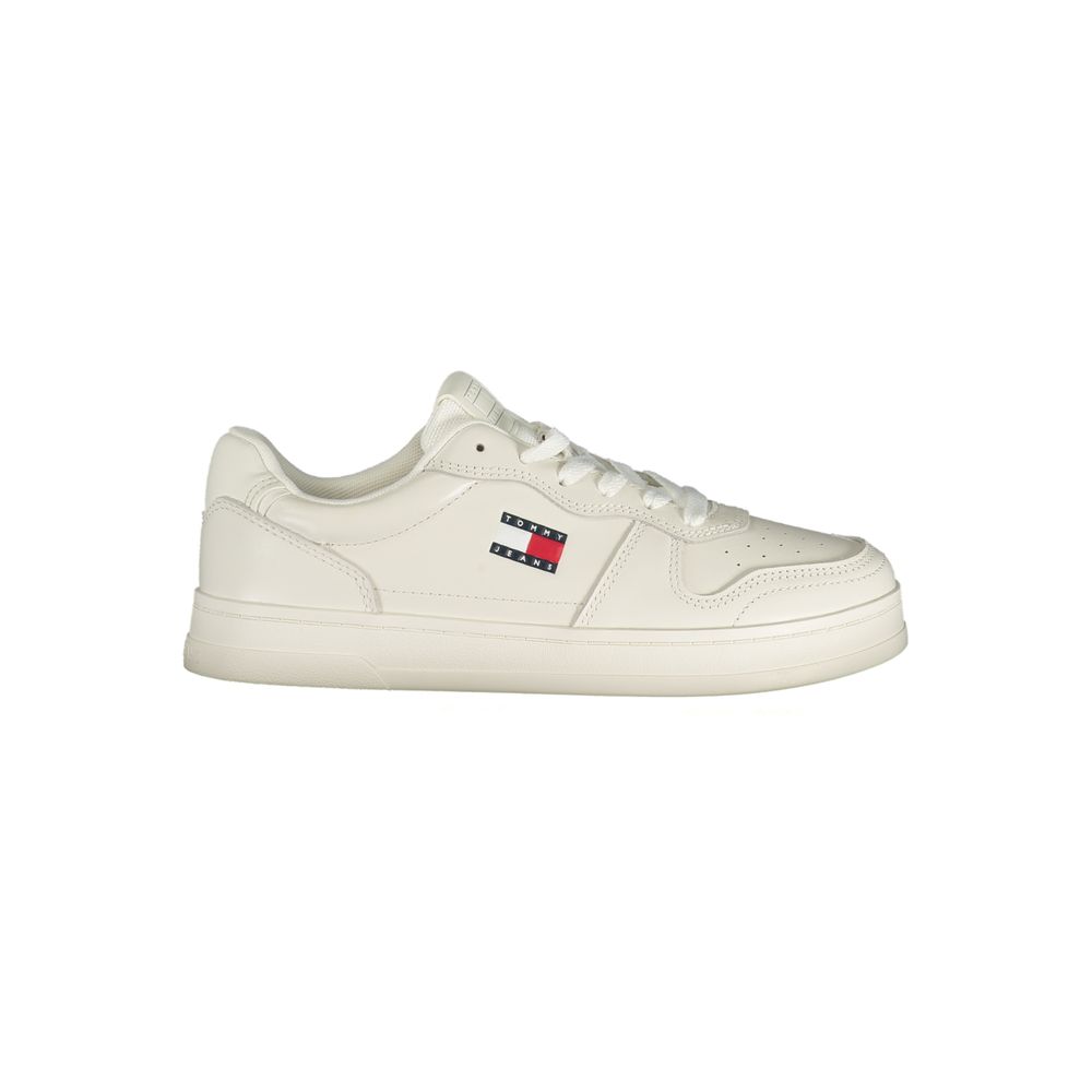 Tommy Hilfiger Bianco Poliuretano Women Sneaker Tommy Hilfiger