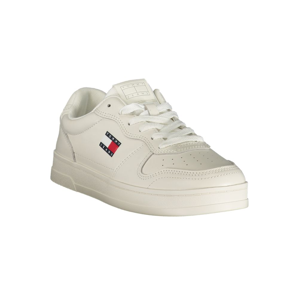 Tommy Hilfiger Bianco Poliuretano Women Sneaker Tommy Hilfiger