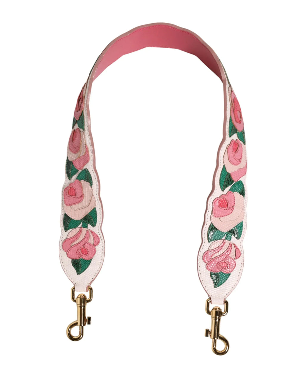 Dolce & Gabbana Strap White Floral Calf Leather Bag Accessory Shoulder - Zeiniez