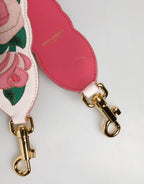 Dolce & Gabbana Strap White Floral Calf Leather Bag Accessory Shoulder - Zeiniez