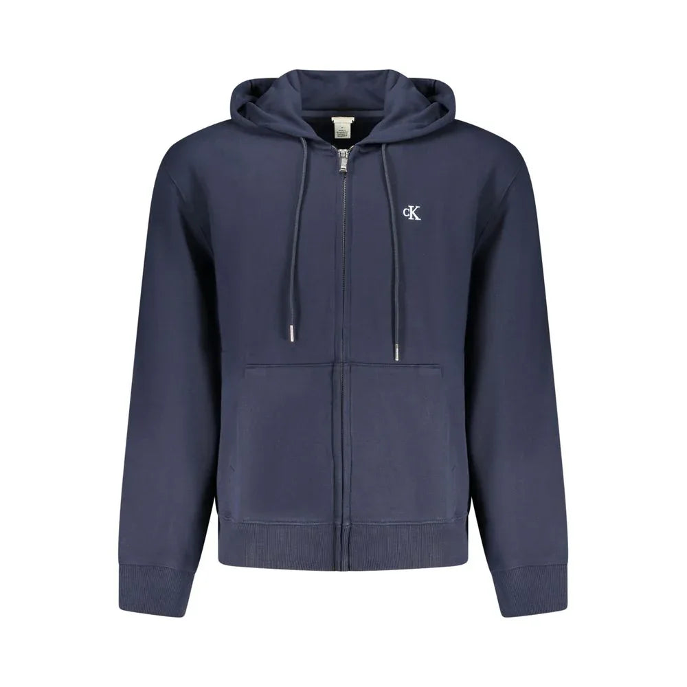 Calvin Klein "Blu Cotton Men's Hooded Sweatshirt" - Zeiniez