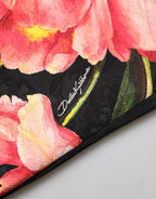 Dolce & Gabbana Black Floral Print Viscose A-line Mini Dress - Zeiniez