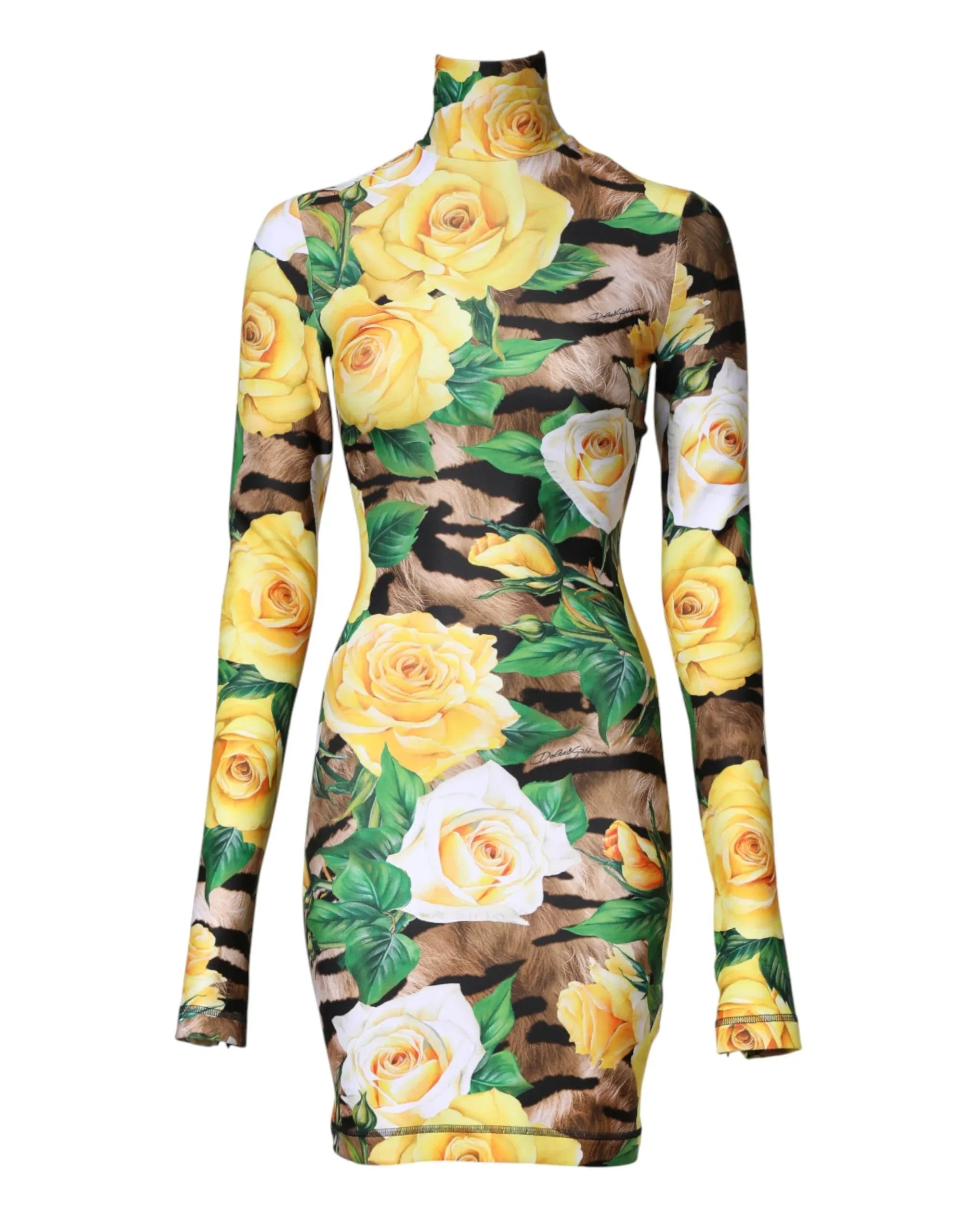 Dolce & Gabbana Multicolor Floral Print Sheath Mini Dress - Zeiniez