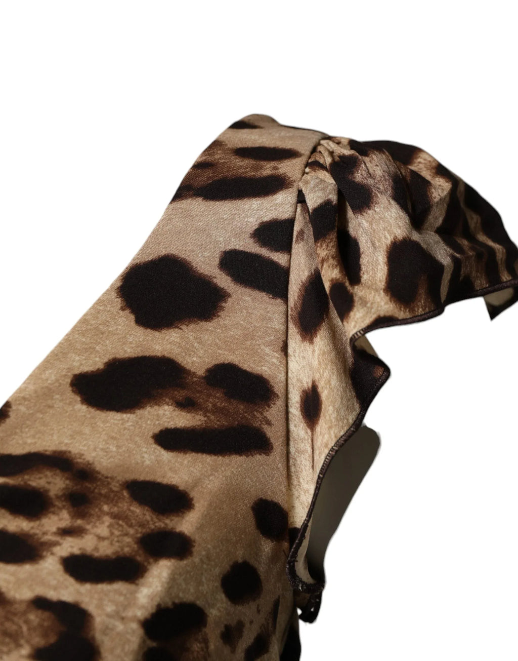 Dolce & Gabbana Brown Leopard Sleeveless Sheath Midi Dress - Zeiniez