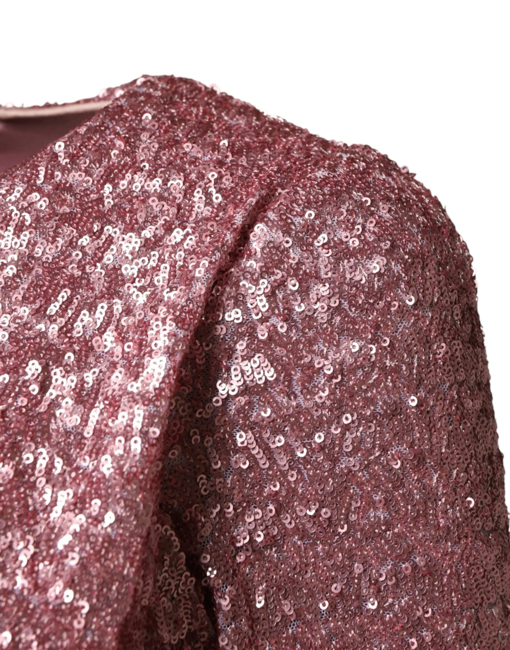 Dolce & Gabbana Pink Sequinned Mermaid Long Gown Dress - Zeiniez