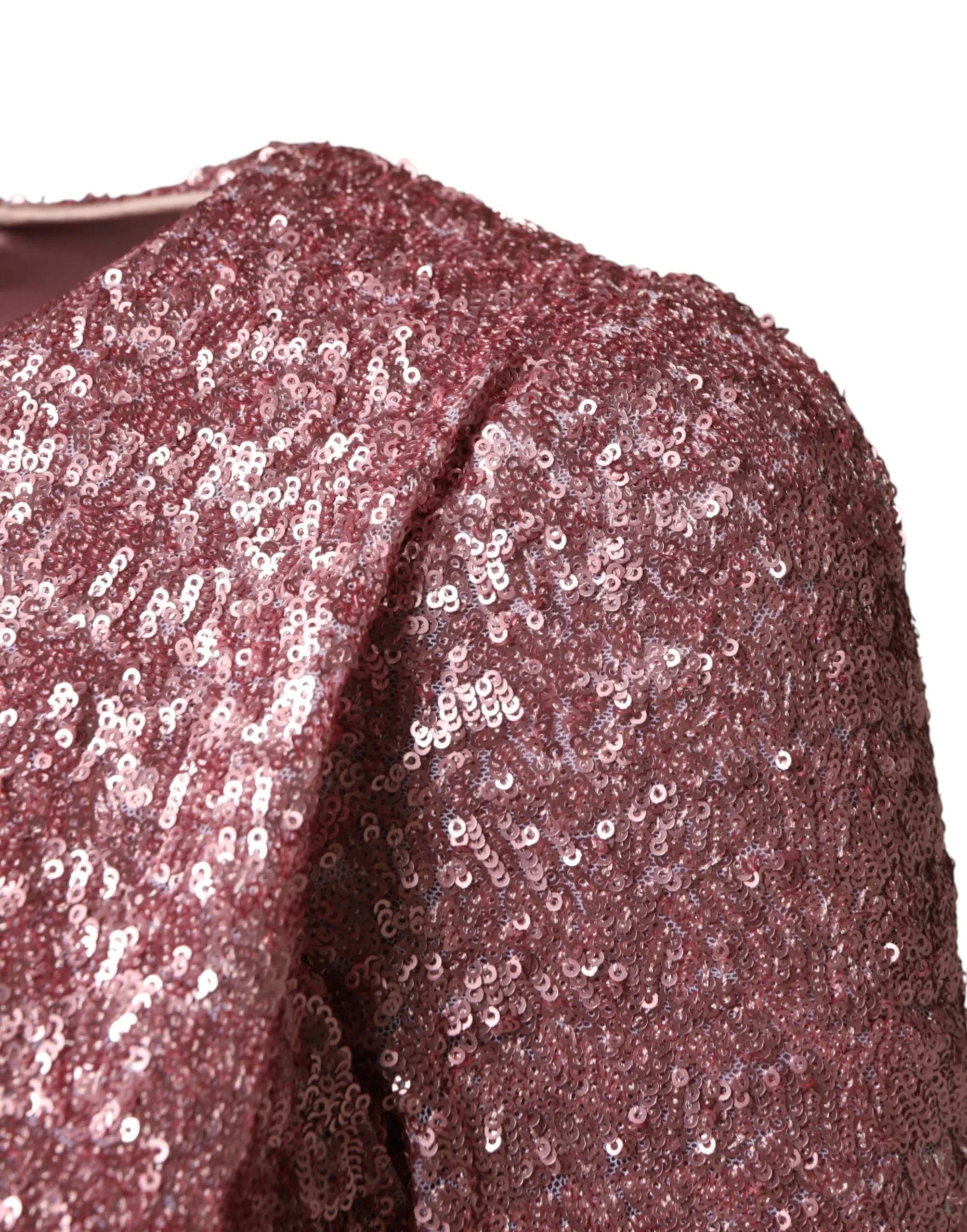 Dolce & Gabbana Pink Sequinned Mermaid Long Gown Dress - Zeiniez