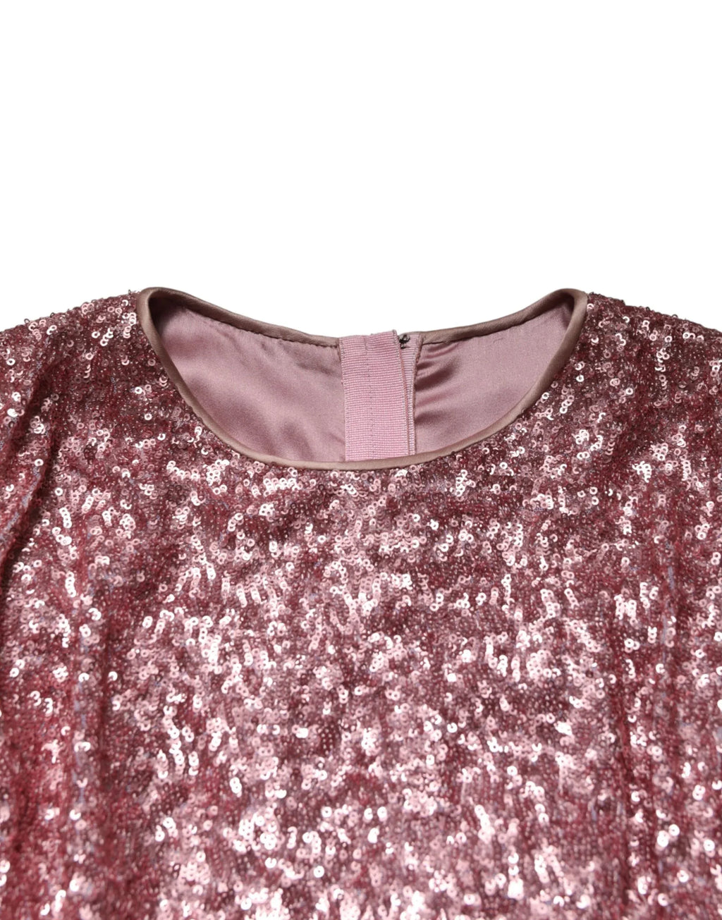 Dolce & Gabbana Pink Sequinned Mermaid Long Gown Dress - Zeiniez