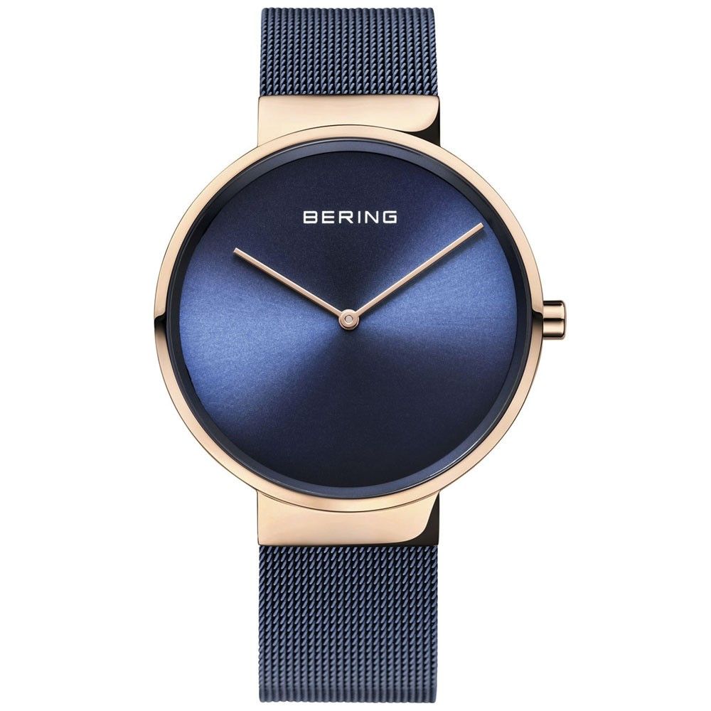 BERING Blue Stainless Steel Dress Watch