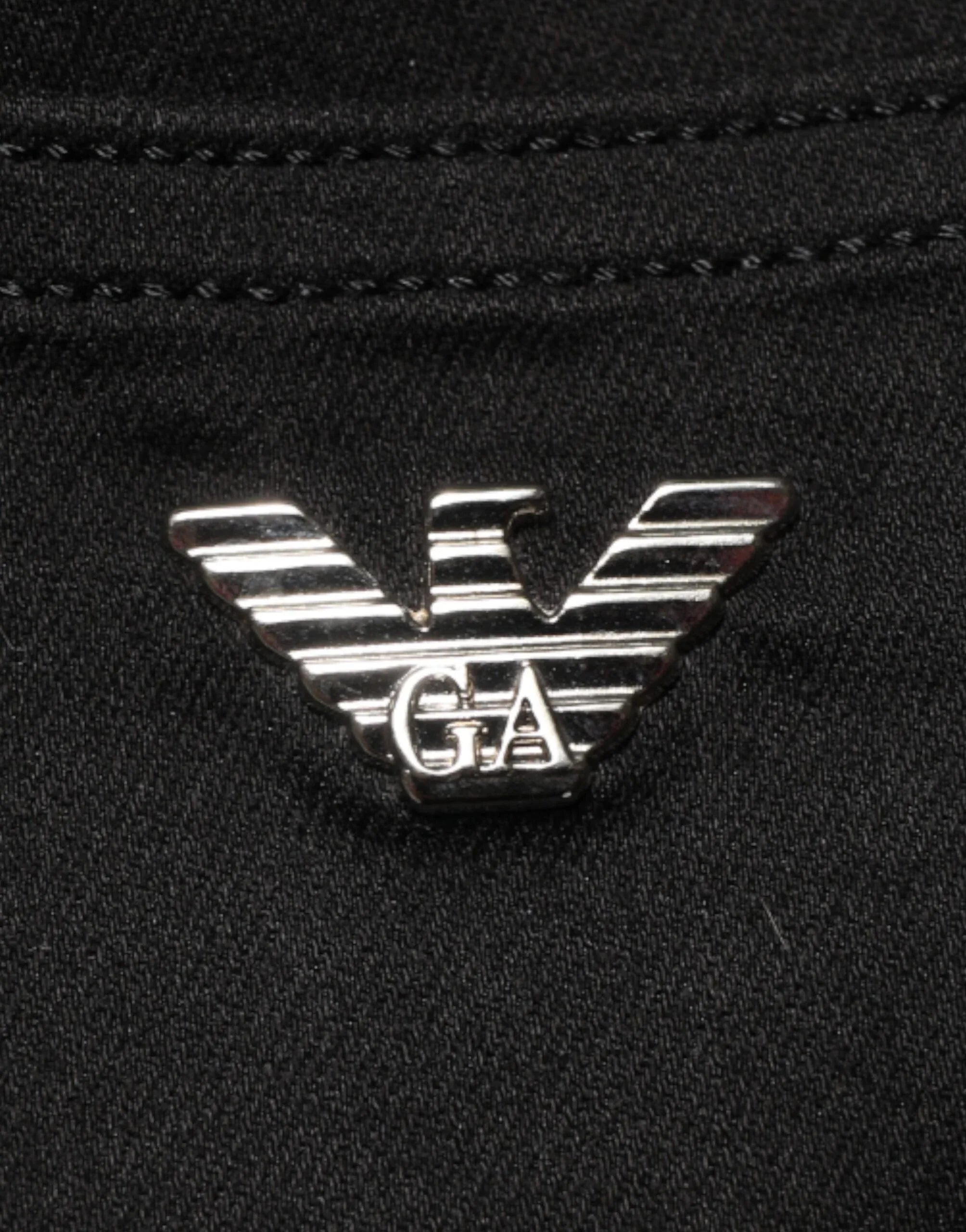 Armani Jeans Black Mid Waist Cotton Stretch Skinny Denim Jeans - Zeiniez