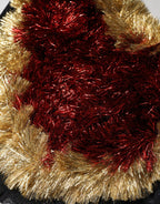 Dolce & Gabbana Black Gold Heart Bustier Corset Tinsel Top - Zeiniez