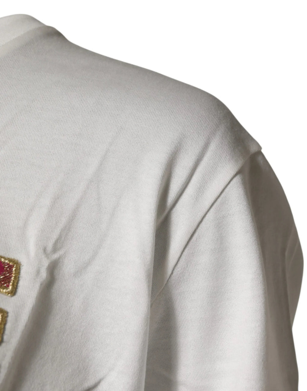 Dolce & Gabbana White Logo Crew Neck Short Sleeves T-shirt - Zeiniez