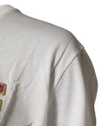 Dolce & Gabbana White Logo Crew Neck Short Sleeves T-shirt - Zeiniez