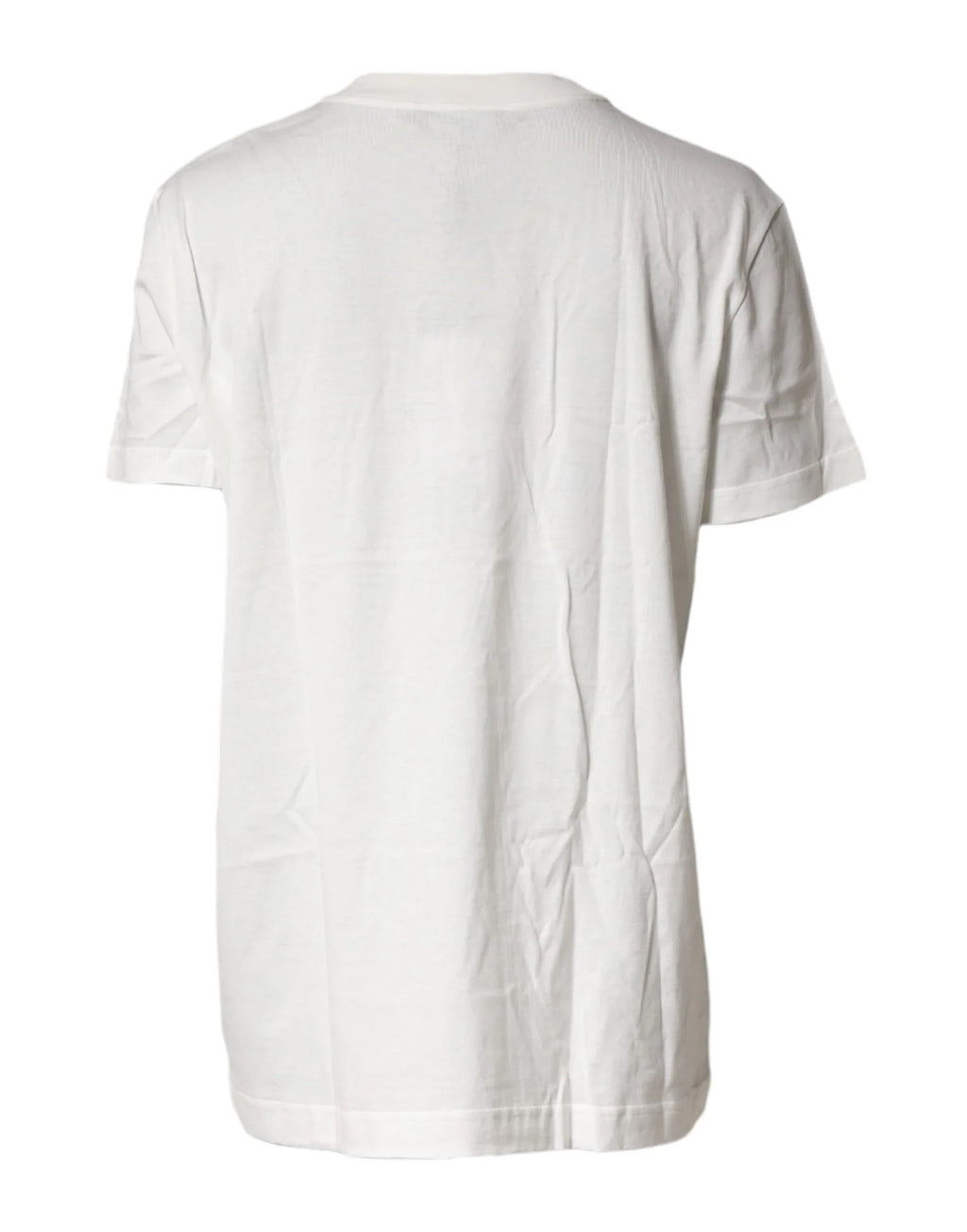 Dolce & Gabbana White Logo Crew Neck Short Sleeves T-shirt - Zeiniez