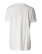 Dolce & Gabbana White Logo Crew Neck Short Sleeves T-shirt - Zeiniez