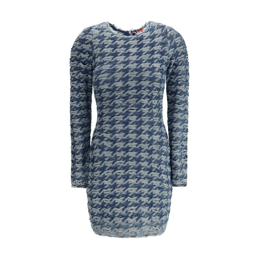 Diesel Blue Cotton Casual Dress - Zeiniez